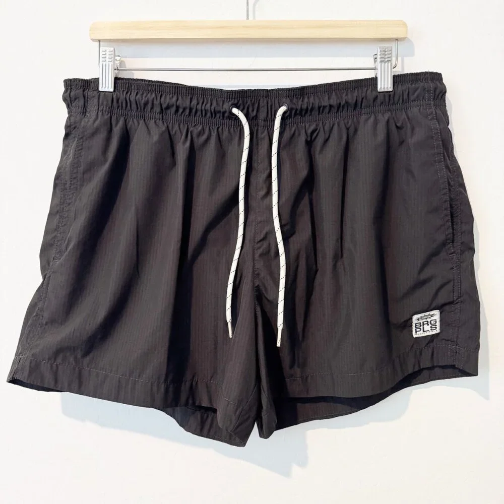 Boring Pals Swim Trunks Bathing Suit Summer Beach Vacation H&M Men's‎ Black XL